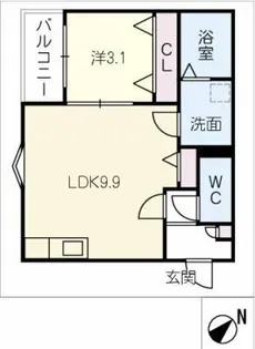 LECOCON弥富【3階】の間取り