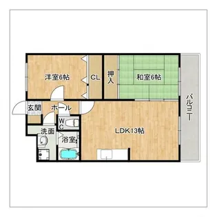 フィールドパレス【4階】の間取り