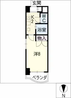 ベース345【3階】の間取り