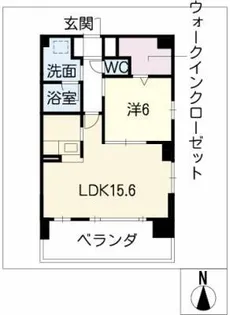 ESSE東別院【14階】の間取り