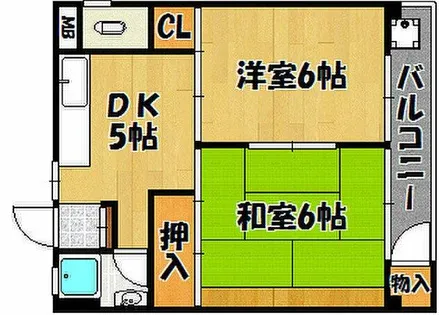 西明石レジデンス【202号室】の間取り