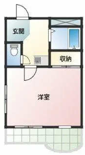 ヴィレドソレイユ【4A号室】の間取り