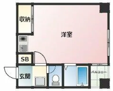 ヴィレドソレイユ【7D号室】の間取り