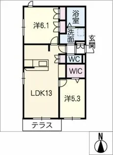白尾Ⅱ【1階】の間取り