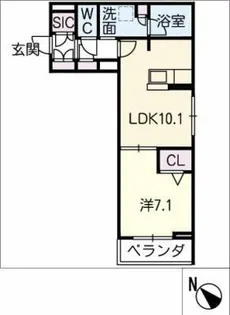 LUANA VIP RESIDENCE【2階】の間取り
