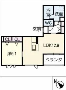 LUANA VIP RESIDENCE【2階】の間取り