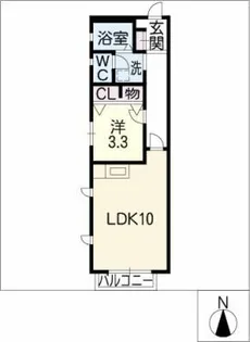 ヴィルヌーブ箕浦【2階】の間取り