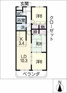 ヴェルドミール【5階】の間取り