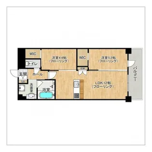 バウスステージ大濠【2階】の間取り