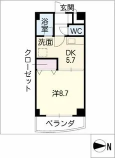 カイラーサ【5階】の間取り