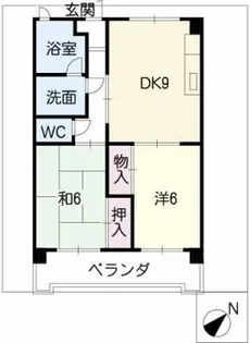 グレース犬山Ⅰ【5階】の間取り