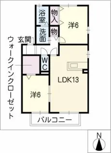 パティオ【2階】の間取り