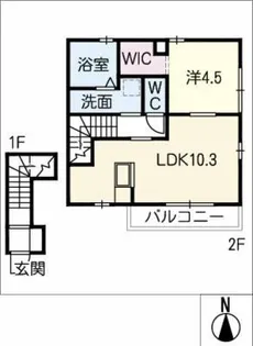 ミネット【2階】の間取り