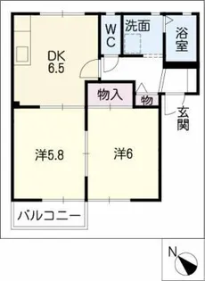 フォーレス くすのきA棟【1階】の間取り