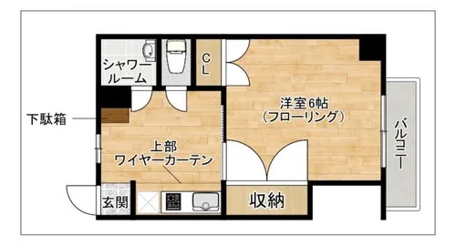 若鶴マンション【406号室】の間取り