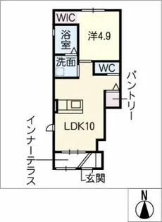 アイ・セレッソ【1階】の間取り