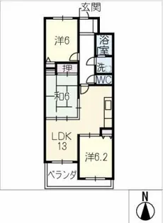 グローリアス有松南 102号室【1階】の間取り