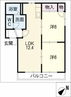 セゾン静香【2階】の間取り