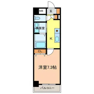 カタヤビル【307号室】の間取り