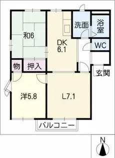 オレンジパーク野田【2階】の間取り