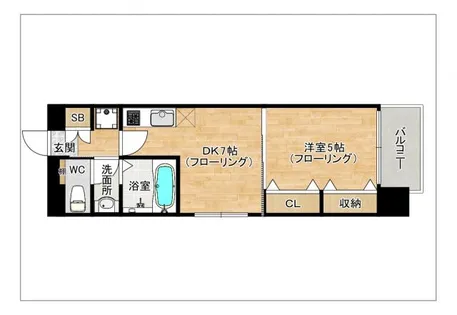 PrimoPartire舞鶴【601号室】の間取り