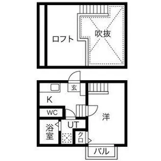 Creo中村公園【105号室】の間取り