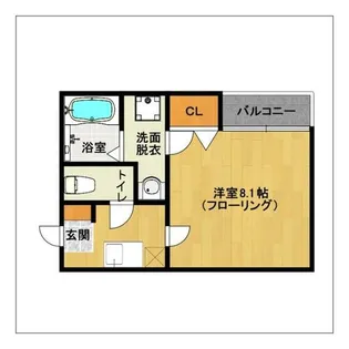 リブレア半道橋A棟【103号室】の間取り