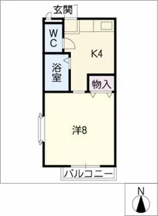 パークサイド左京山【2階】の間取り