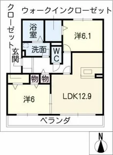 コリーナ・ベルデ有松Ⅰ【2階】の間取り