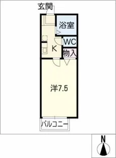 アベニューS【1階】の間取り
