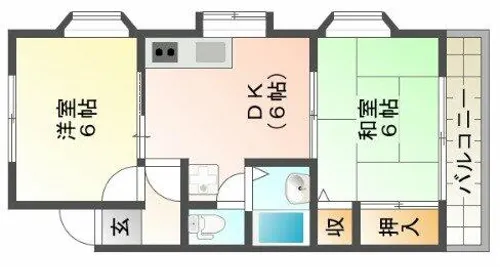 ルミナスハイツ2【2階】の間取り