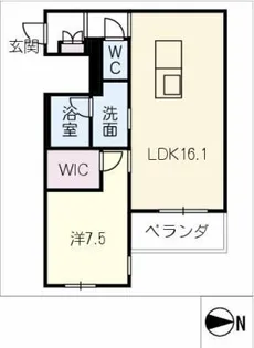 ソリス【1階】の間取り