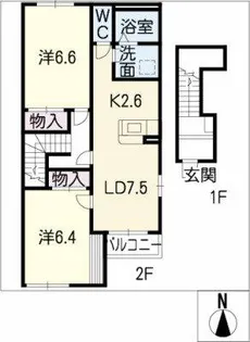 アムールメゾン【2階】の間取り