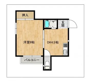 ライフ・モア博多【403号室】の間取り