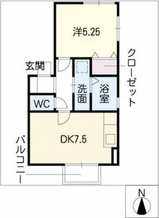 さくらメゾン山崎川【1階】の間取り