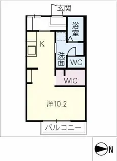 コーポドミール B棟【2階】の間取り