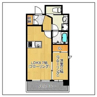 博多御笠川レジデンス【901号室】の間取り