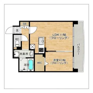 ナウヴィレッジ松島II【7階】の間取り