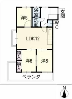 第2猪村ビルディング【3階】の間取り
