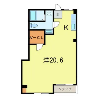 第一知商ビル【4階】の間取り