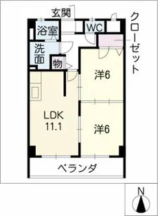 サンコート庄内【3階】の間取り