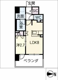 N-prince浄心【2階】の間取り