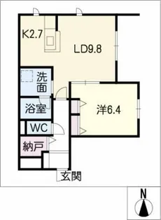 スプリングヒル【1階】の間取り