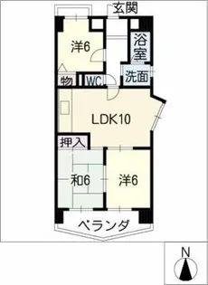 フェリス覚王山【5階】の間取り