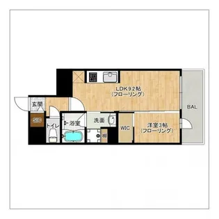 ラクレイス平尾山荘通り【1006号室】の間取り