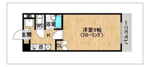 YSKパークハウス【502号室】の間取り