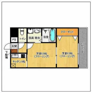 レジディア天神【12階】の間取り
