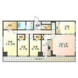 スペチアーレ伏見WEST【10階】の間取り