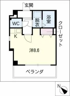 籠田レジデンス【9階】の間取り