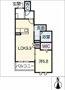 Wing Court【2階】の間取り